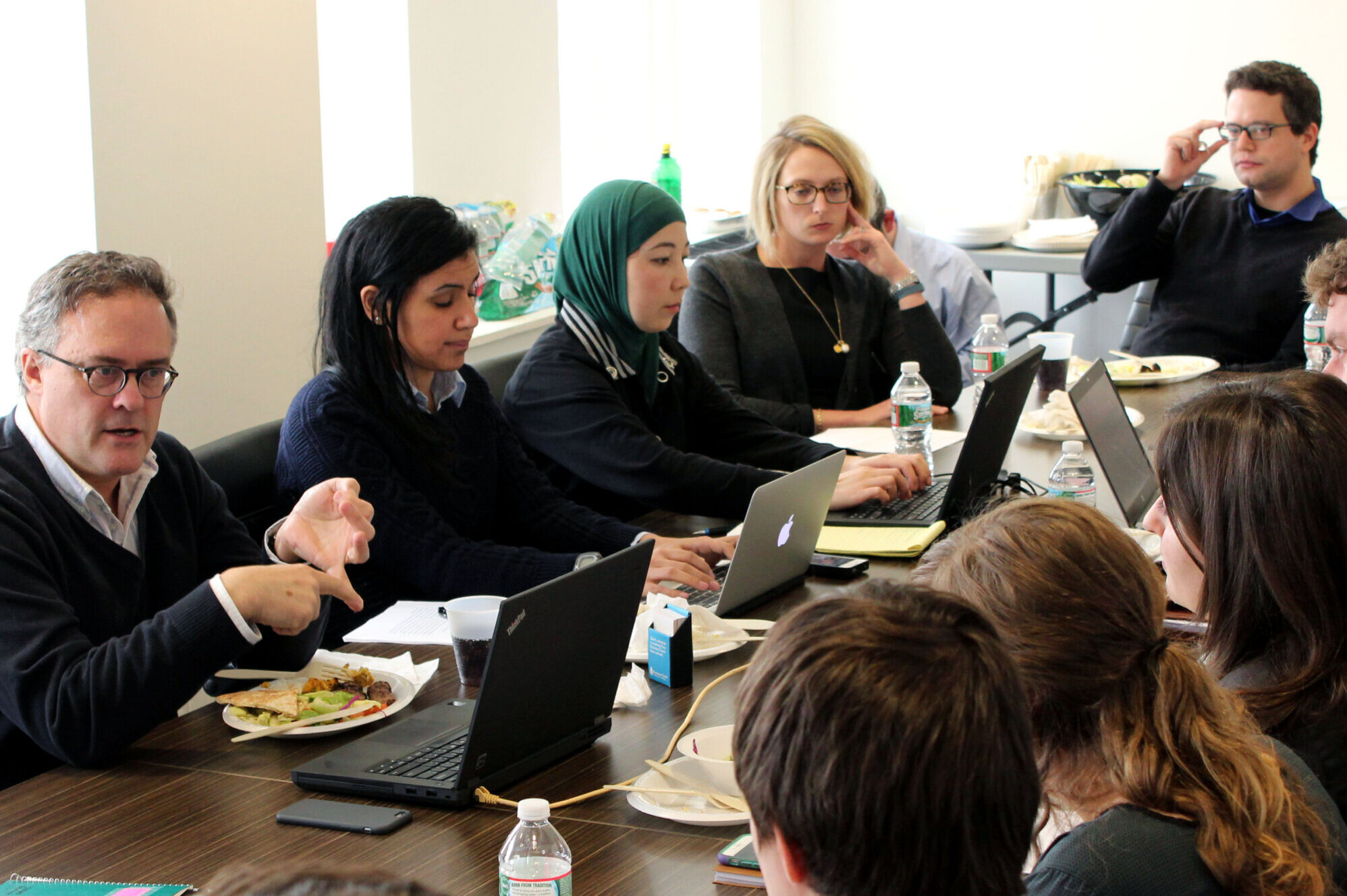 Members of the Young Professionals Network in a meeting